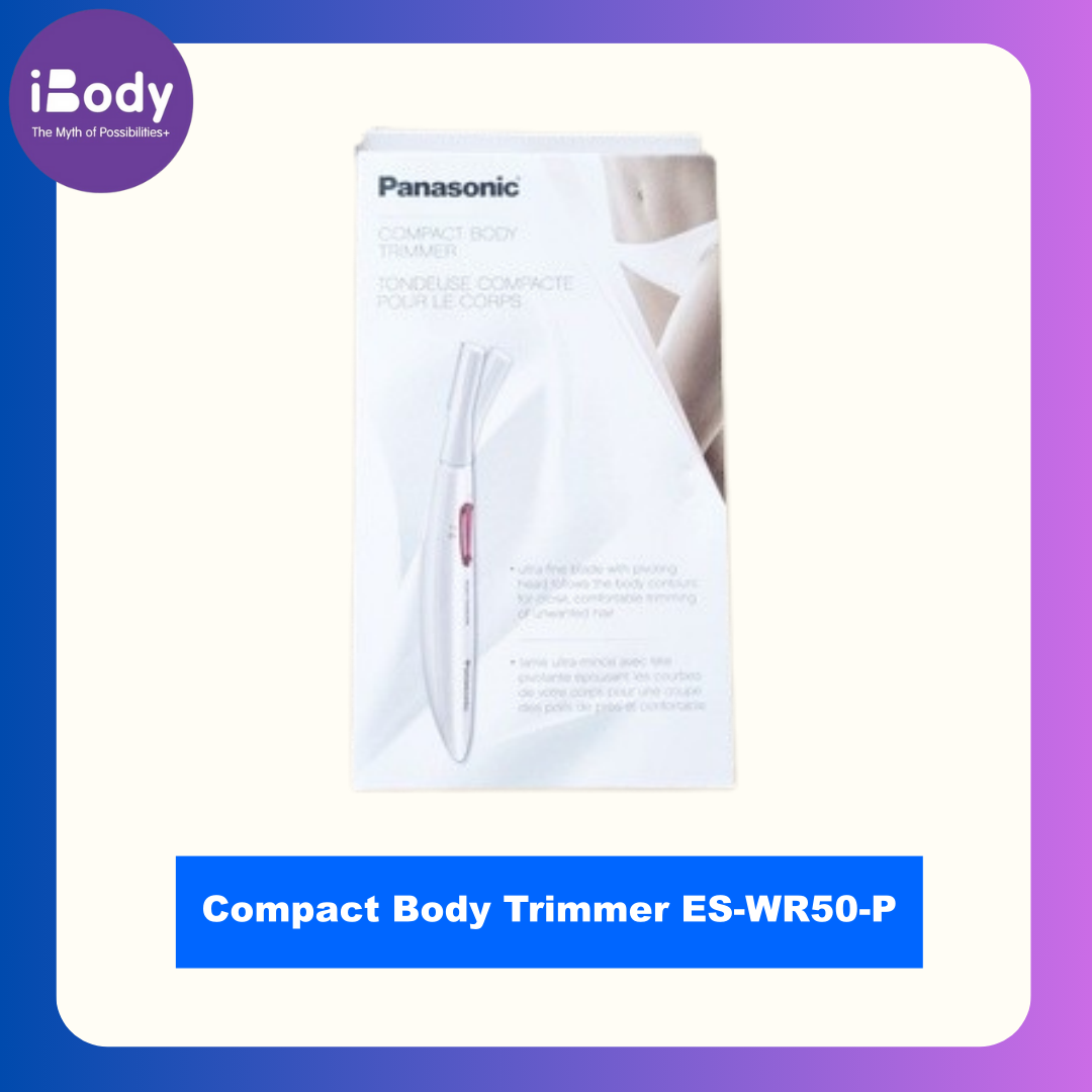 Panasonic® Compact Body Trimmer ES-WR50-P พานาโซนิค เครื่องโกนขนร่างกาย แบบไร้สาย สำหรับผู้หญิง ขนใบหน้า ขนบิกินี่ ขน