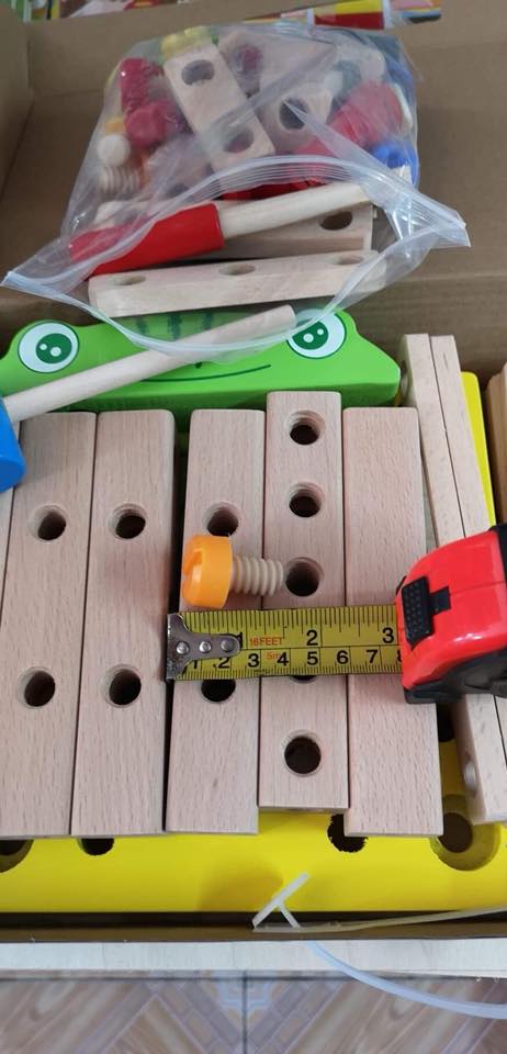 ของเล่นไม้ เก้าอี้ขันน็อต แปลงร่างได้