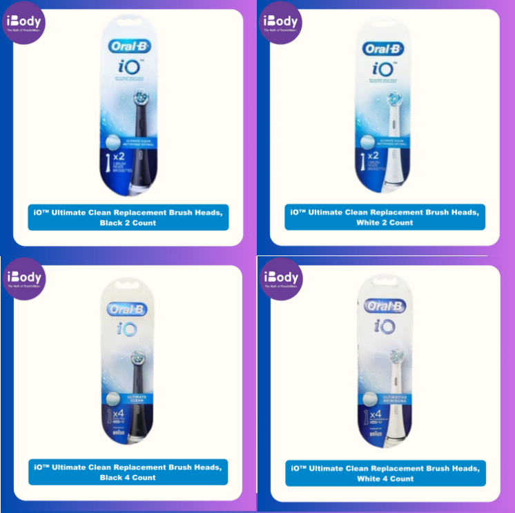 (Oral-B®) iO™ Ultimate Clean Replacement Brush Heads ออรัล-บี ไอโอ หัวแปรงสีฟันไฟฟ้า