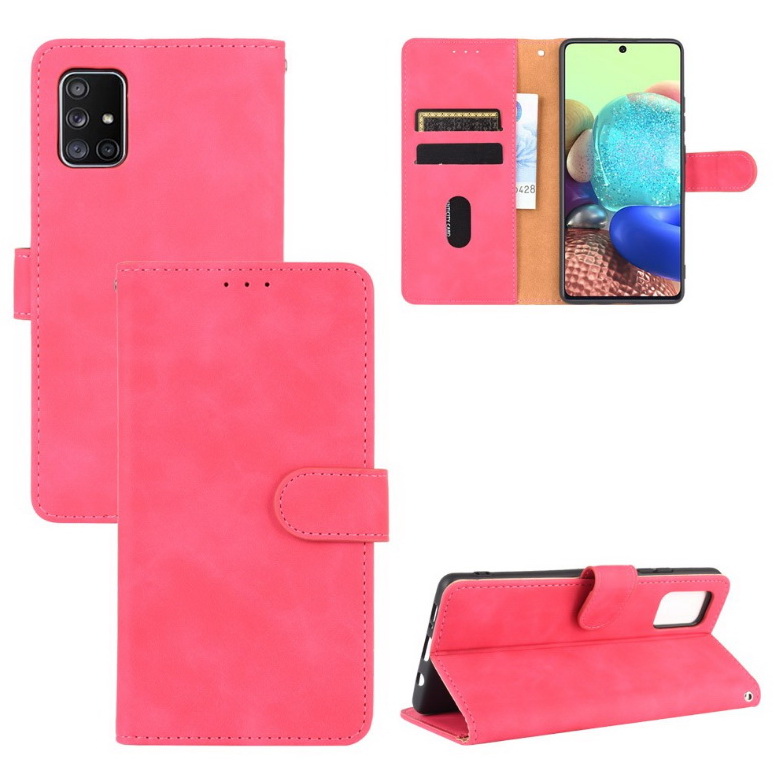 Case Samsung Galaxy M51 #เคสฝาพับแบบกระเป๋าสตางค์หนัง PU มีช่องใส่บัตร Leather Wallet Card Holder Phone Cover