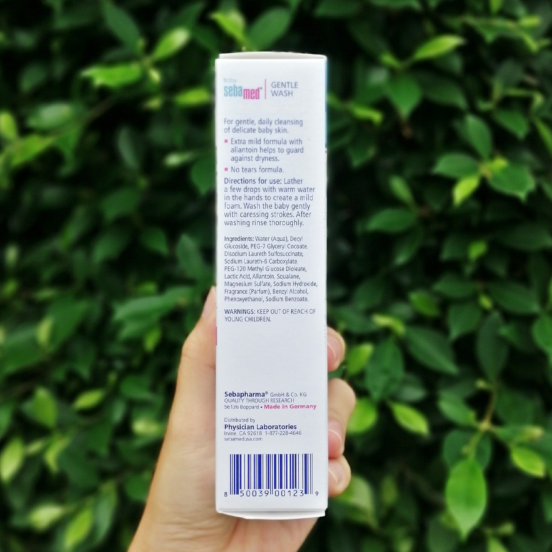 Sebamed® Baby Gentle Wash For delicate skin With Allantoin 200mL ซีบาเมด ผลิตภัณฑ์อาบน้ำสำหรับเด็ก สูตรอ่อนโยนมากเป็นพิเศษ