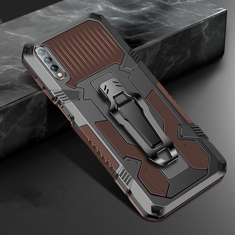 เคส Huawei Y9s #เคสฝาหลังกันกระแทกมีคลิบหนีบ ไฮบริด พลาสติก+TPU Heavy Duty Rugged Hybrid (สินค้าตัวอย่างสินค้าจริงตรงตามรุ่น)