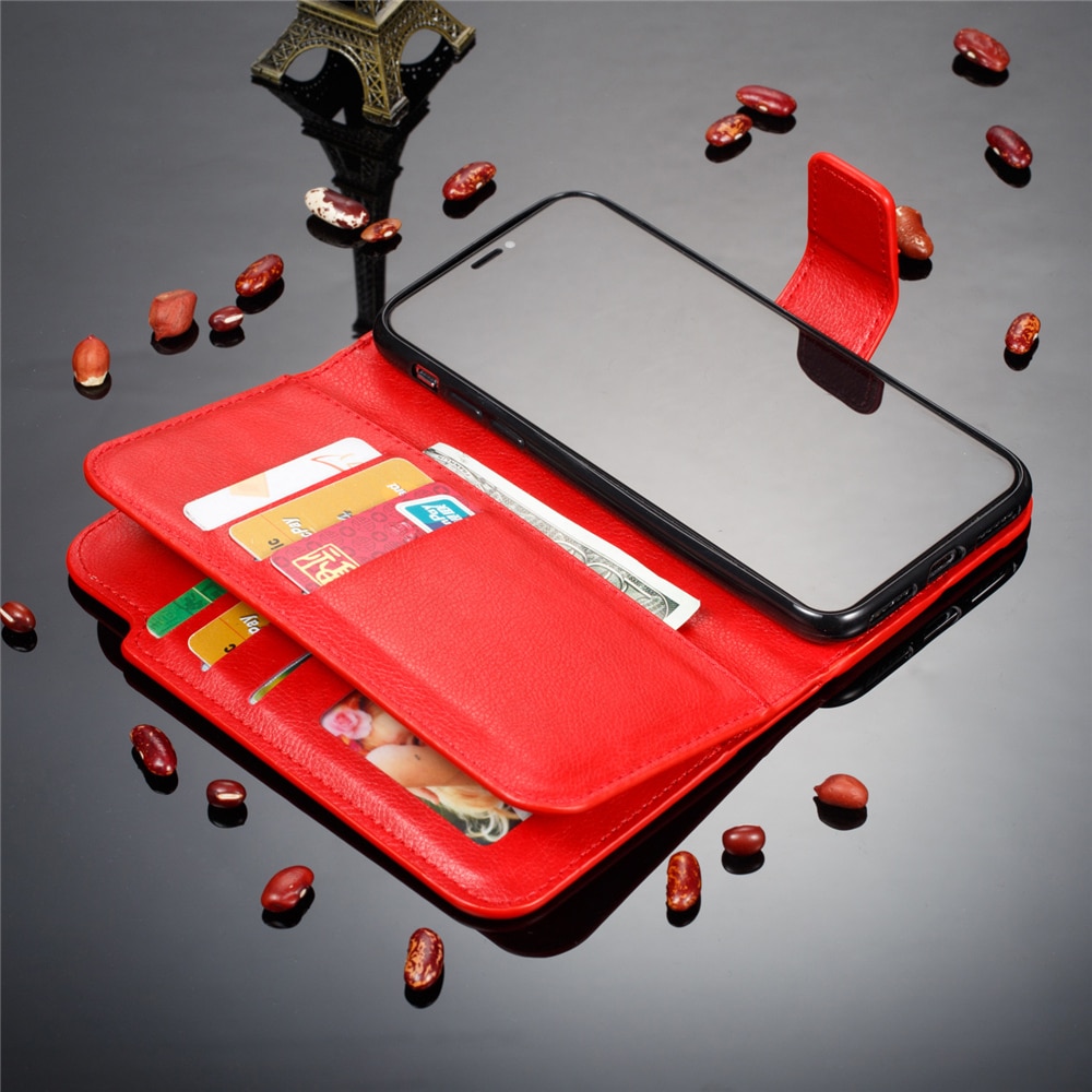 เคส Huawei P30 #เคสฝาพับหนัง PU แบบกระเป๋าสตางค์มีที่เก็บบัตรหลายช่อง Retro Wallet Leather Cover Multi Cards Stand