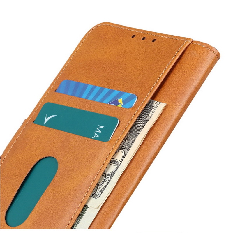 Case Huawei P30 #เคสฝาพับหนังแยกผิวลิ้นจี่ แถบปิดแม่เหล็ก