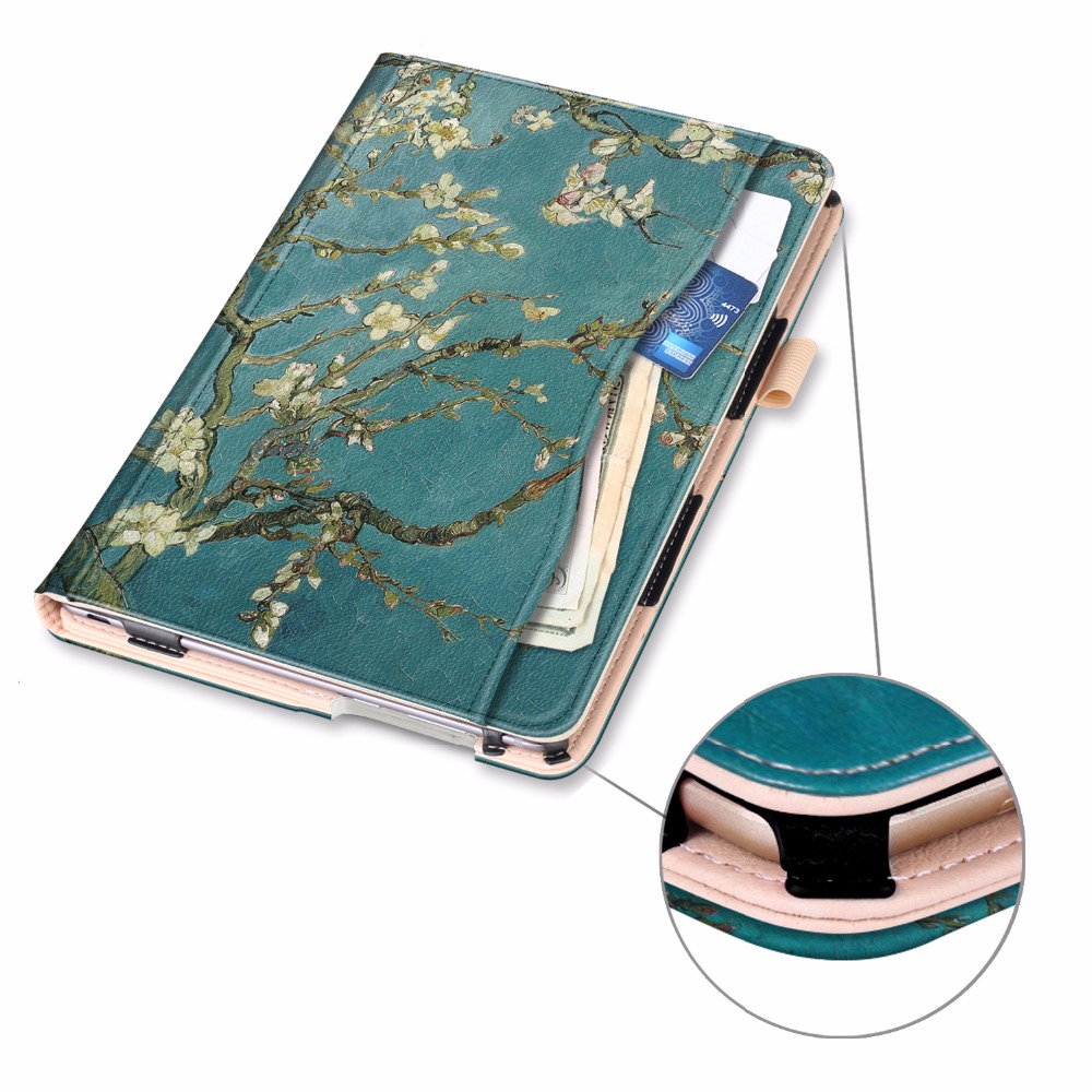 Case Huawei MediaPad M5 Pro 10.8 นิ้ว #เคสฝาพับหนัง PU พิมพ์ลายมีแถบยืดหยุ่นสวมนิ้ว Pattern Printing Pocket Front PU Leather with Elastic Band