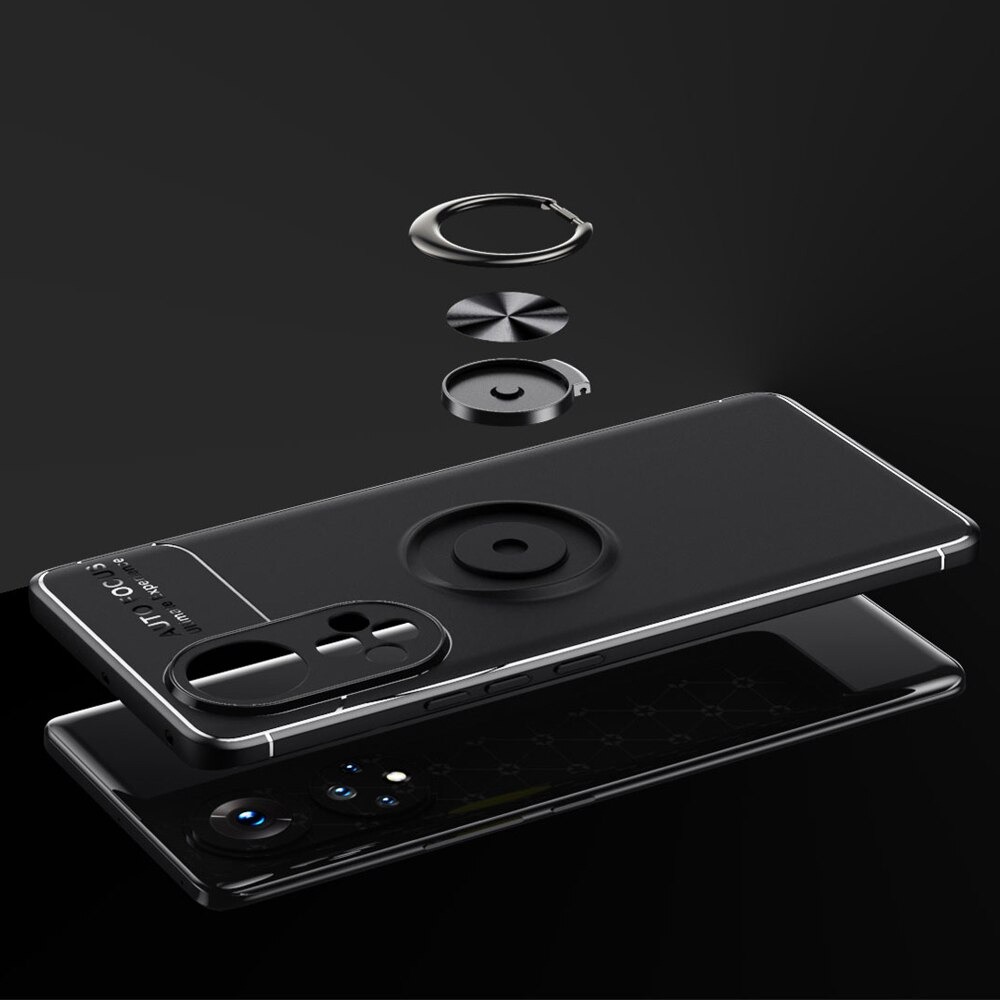 Case Huawei Nova 9#เคสฝาหลัง TPU Finger Ring Kickstand (แผ่นโลหะแบบ Built-in)