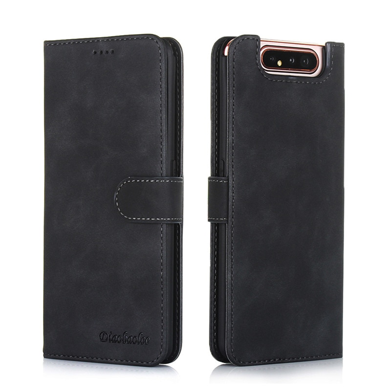 Case Samsung Galaxy A80 #เคสฝาพับหนัง PU DIAOBAOLEE Leather Stand Stand