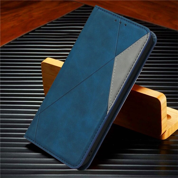 เคส Samsung Galaxy A50 / A50s / A30s#เคสฝาพับหนัง PU มีช่องเสียบ ID บัตรอื่นๆในตัว Geometric Pattern Leather Card Holder Protective