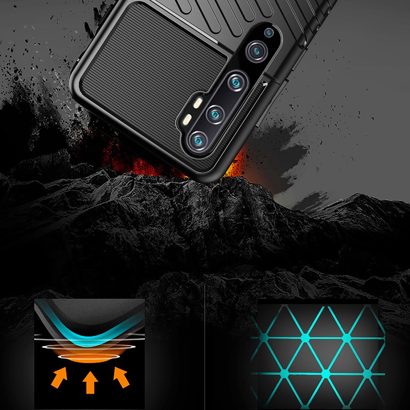 Case Xiaomi Mi Note 10 Pro #เคสฝาหลัง TPU อ่อน Thunder Series Twill Texture Soft TPU