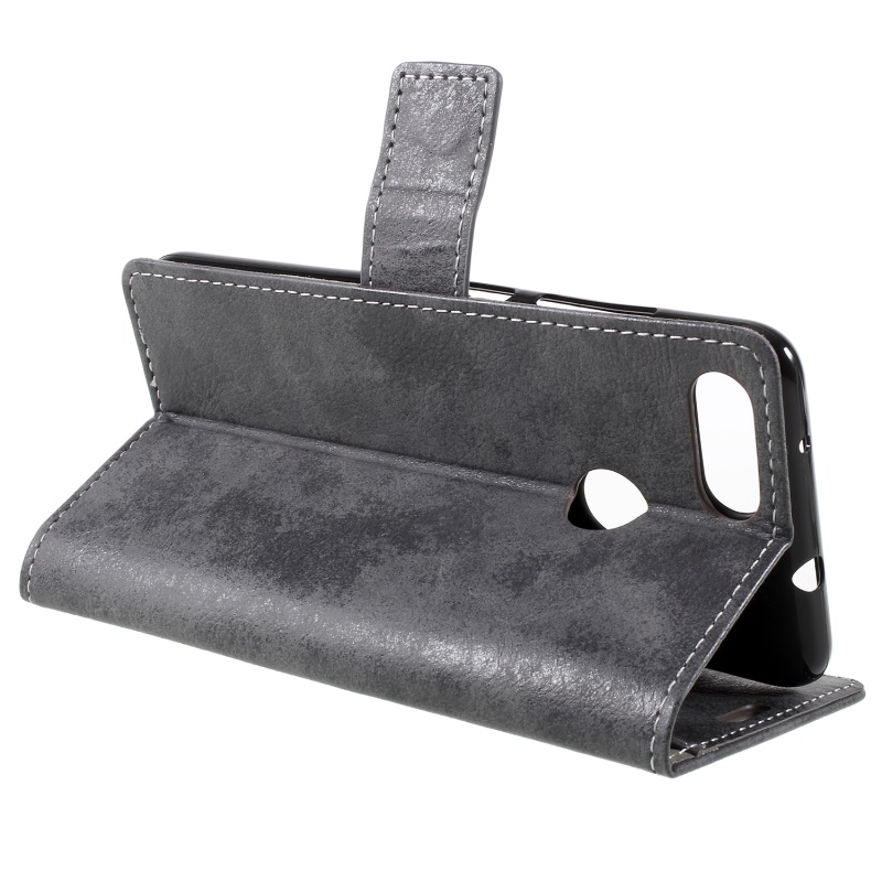 Case Asus ZenFone Max Plus (M1) ZB570TL #เคสฝาพับหนัง PU สไตล์วินเทจ คุณภาพดี