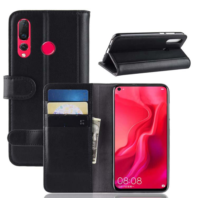 Case Huawei nova 4 #เคสฝาพับสไตล์กระเป๋าสตางค์รูปแบบหนังแยกมีช่องเสียบบัตรคุณภาพดี Split Leather Mobile Phone Case