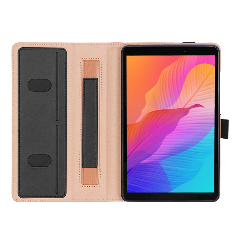 เคส Huawei MatePad T8 8 นิ้ว #เคสฝาพับหนัง PU มีที่สวมนิ้ว Card Holder Stand PU Leather Smart Case