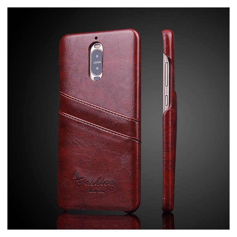เคส Huawei Mate 9 Pro #เคสฝาหลังหนังเคลือบเงาน้ำมัน