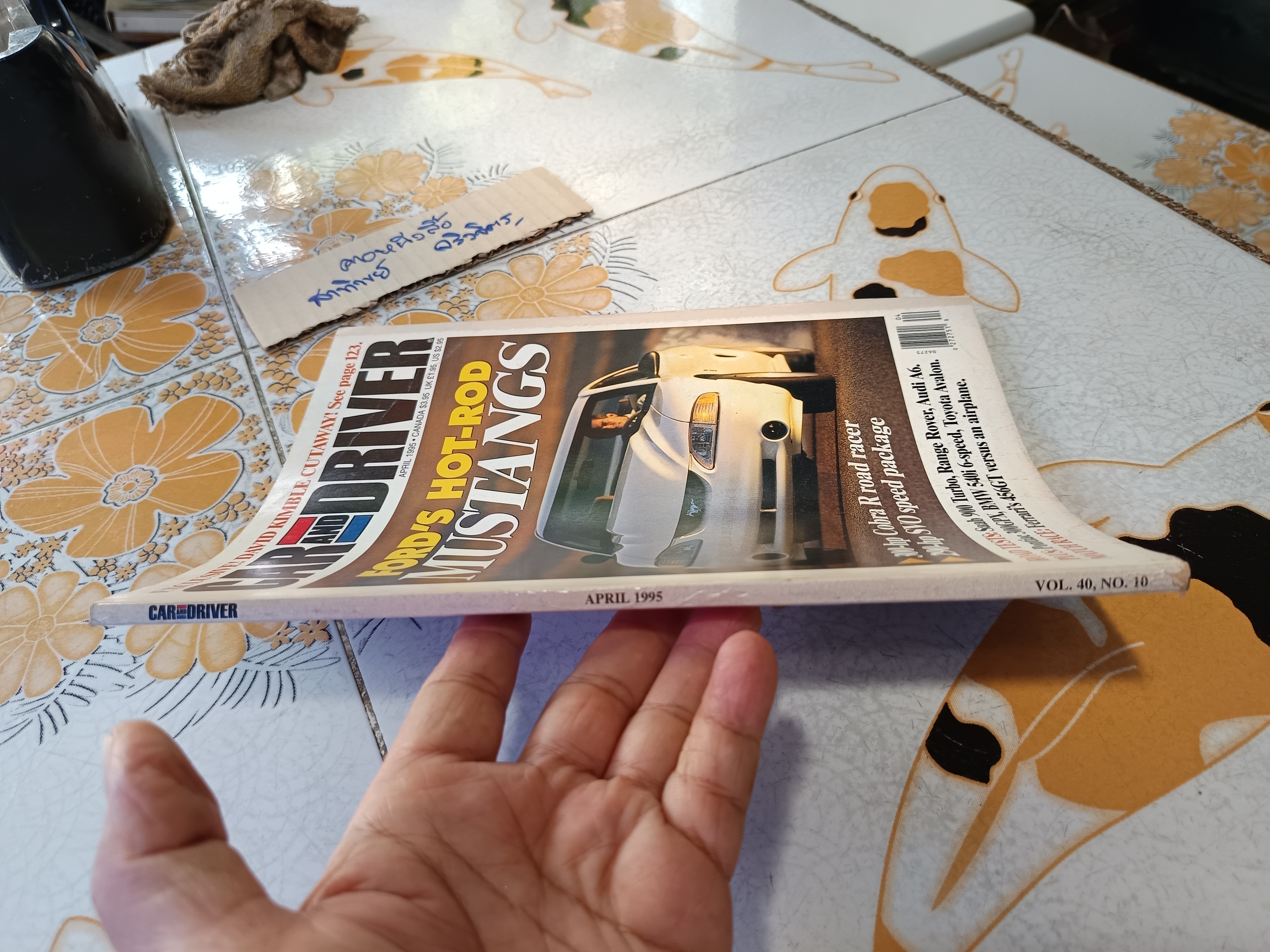 นิตยสาร car and driver ฉบับภาษาอังกฤษ / April 1995 **สินค้าหมด**