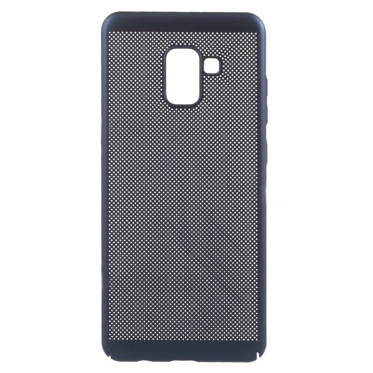 เคส Samsung Galaxy A8+ (2018) #เคสฝาหลังพลาสติกรูตะแกรงช่วยระบายความร้อน Hollow Mesh PC Shell