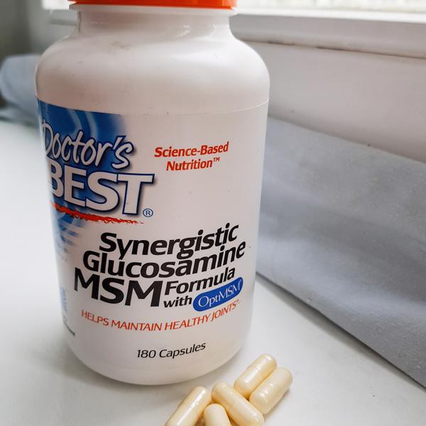 Doctor's Best® Synergistic Glucosamine MSM Formula with OptiMSM® 180 Veggie Caps กลูโคซามีน ซัลเฟต คอนดรอยติน และซัลเฟอร์