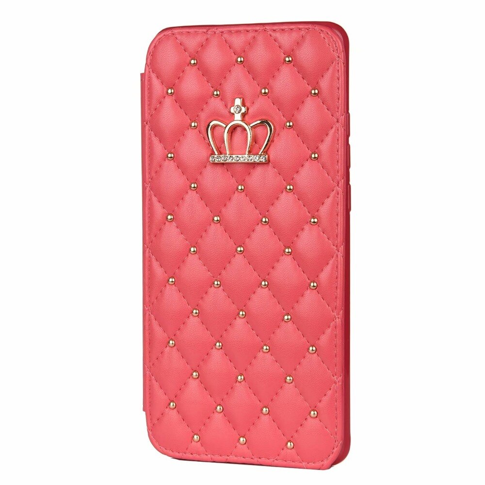 Case Huawei P30 Pro #เคสฝาพับหนัง PU มีช่องเสียบการ์ด Stitching Rhombus Crown Stand Leather