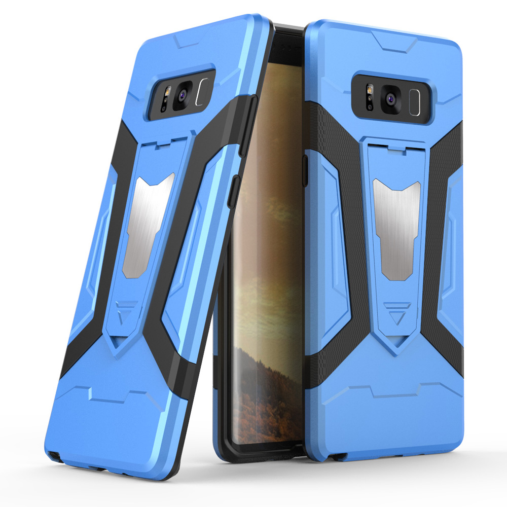เคส Samsung Galaxy Note 8 #เคสฝาหลังแบบไฮบริด PC + TPU มีขาตั้งในตัว สีสันสวยงามทันสมัย