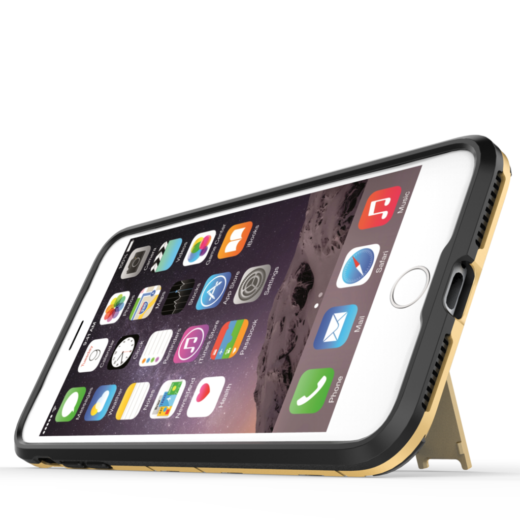 เคสiphone 7 plus / 8 plus เคสฝาหลัง Solid PC + TPU Hybrid พร้อมขาตั้งในตัวสวยงามทันสมัย