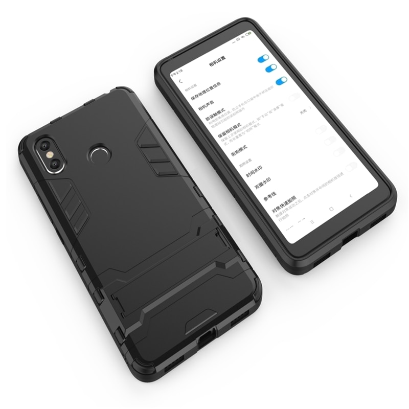 Case Xiaomi Mi Max 3 #เคสฝาหลังพลาสติก ไฮบริด TPU + Kickstand (สินค้าพร้อมส่ง)