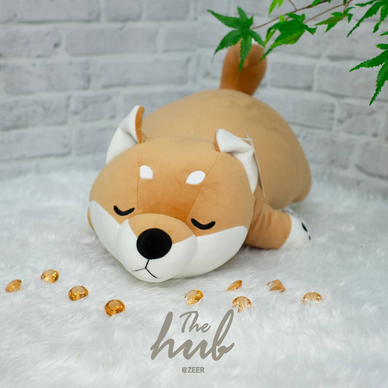 ตุ๊กตาหมอนผ้าห่ม น้องหมาชิบะ