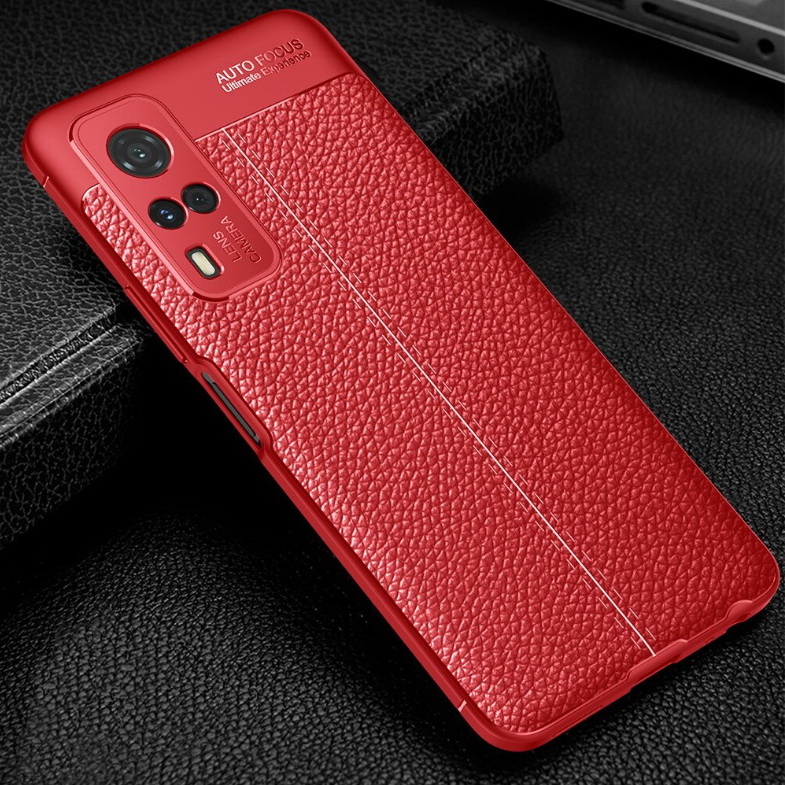 เคส Vivo Y31 2021 #เคสฝาหลัง TPU ผิวลิ้นจี่ช่วยป้องกันลายนิ้วมือและกันลื่นได้ดี