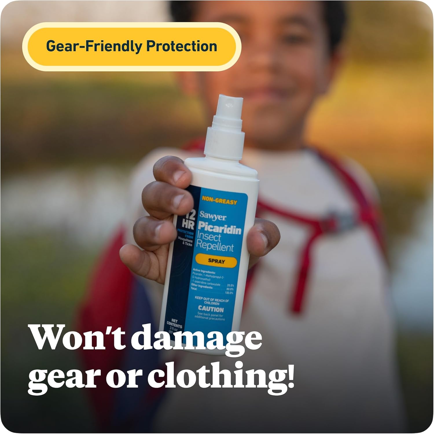 Sawyer® Picaridin Insect Non Greasy Repellent Spray สเปรย์กันแมลง ไล่แมลง ยุง