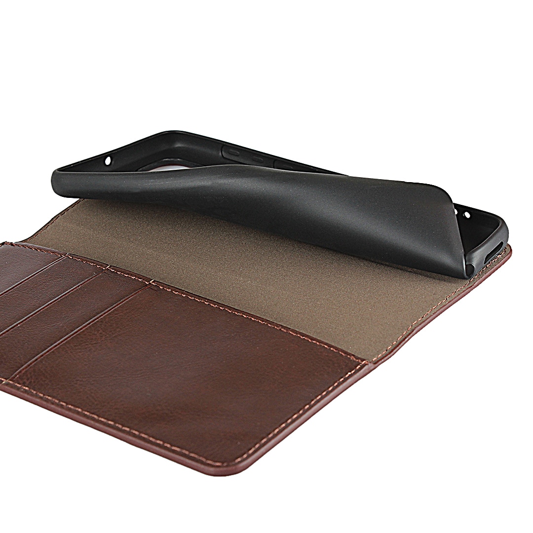 Case Huawei P40 #เคสฝาพับหนังแท้แบบกระเป๋าสตางค์คุณภาพดี Crazy Horse Genuine Leather Cover