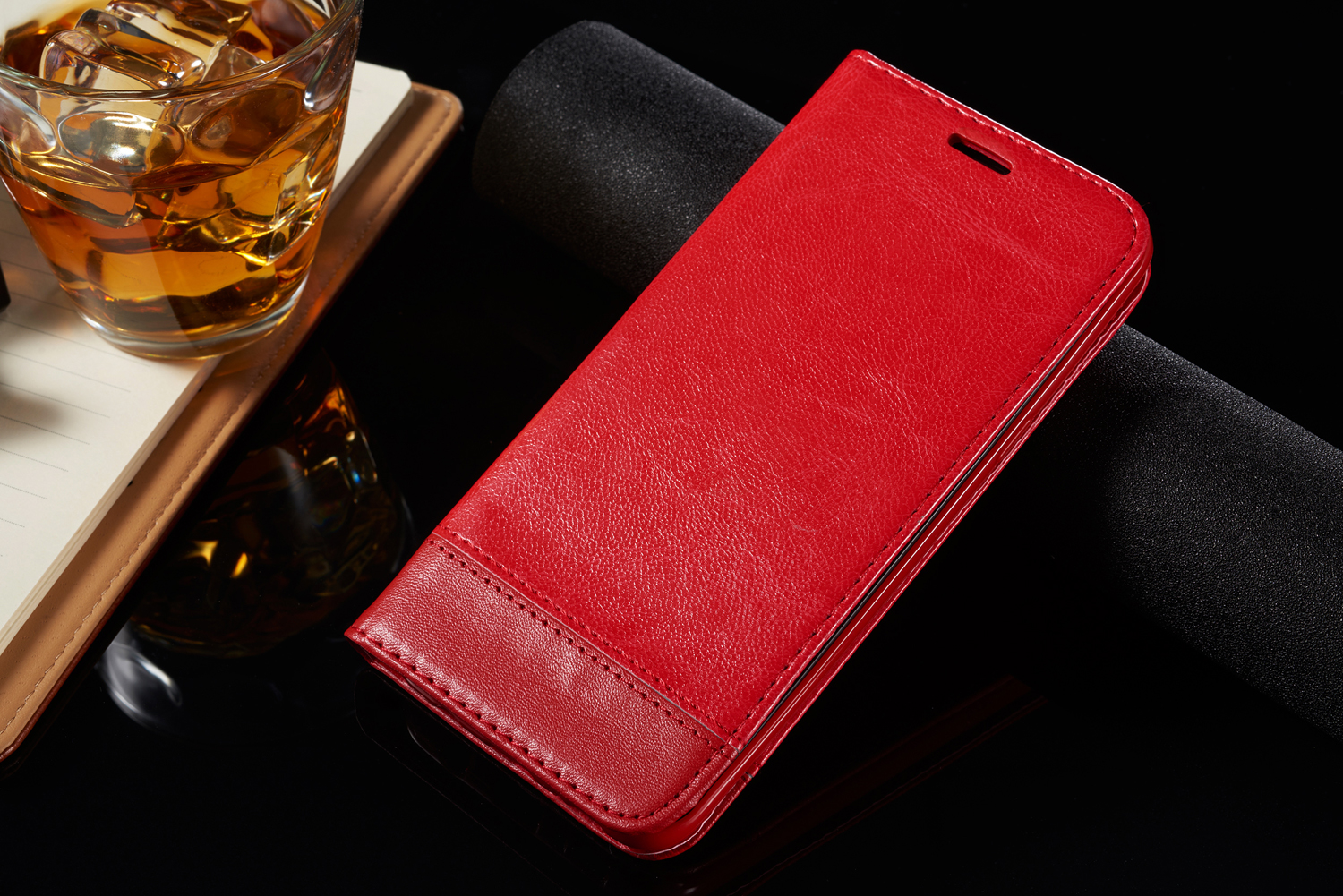Case Huawei P30 Pro #เคสฝาพับหนัง PU พับตั้งได้พร้อมช่องเสียบการ์ด