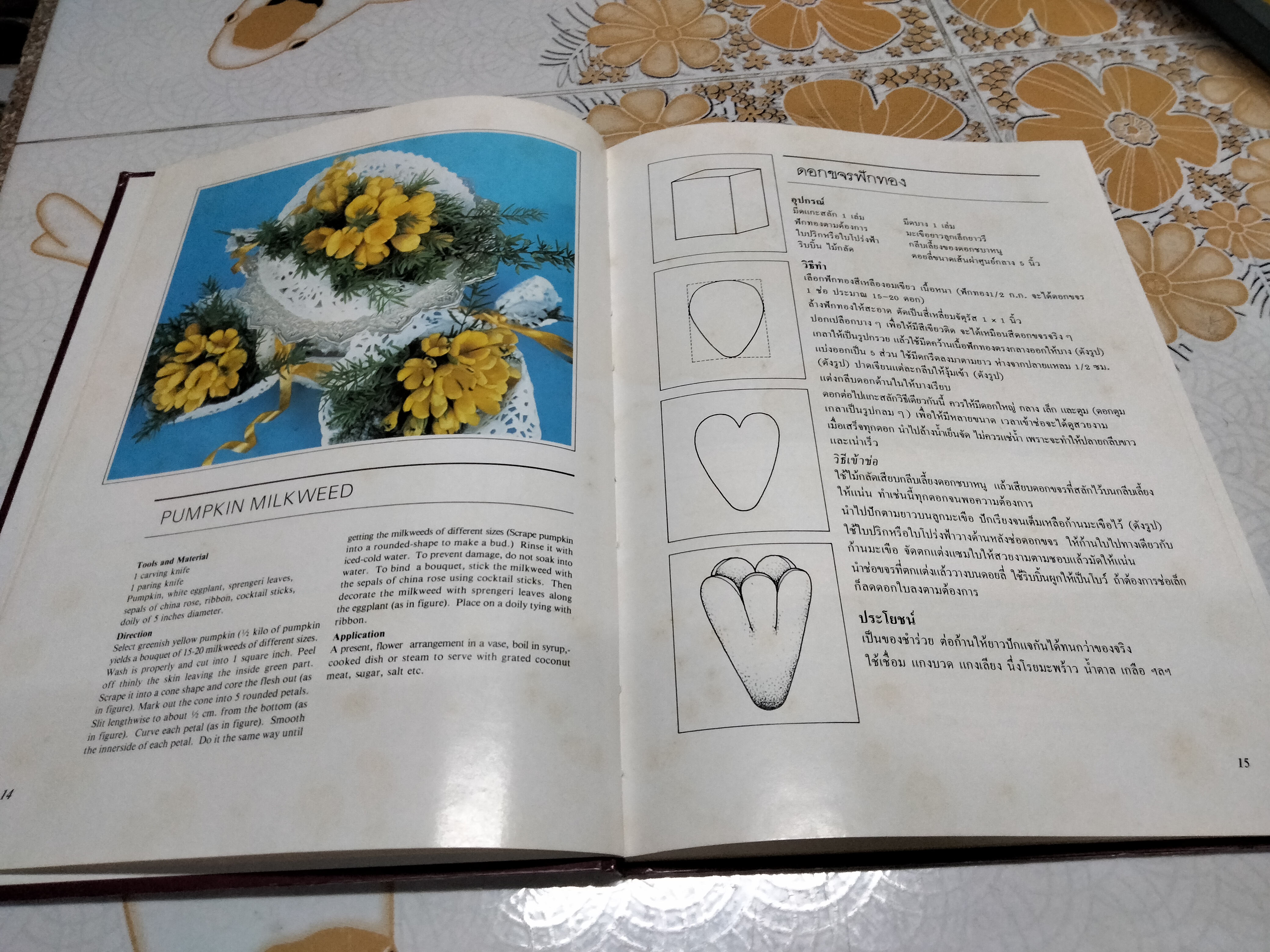 ศิลปการแกะสลักผักและผลไม้ - อ เพ็ญพรรณ สิทธิไตรย์ THE ART OF VEGETABLE AND FRUIT CARVING BY PENPAN SITTITRAI **สินค้าหมด**