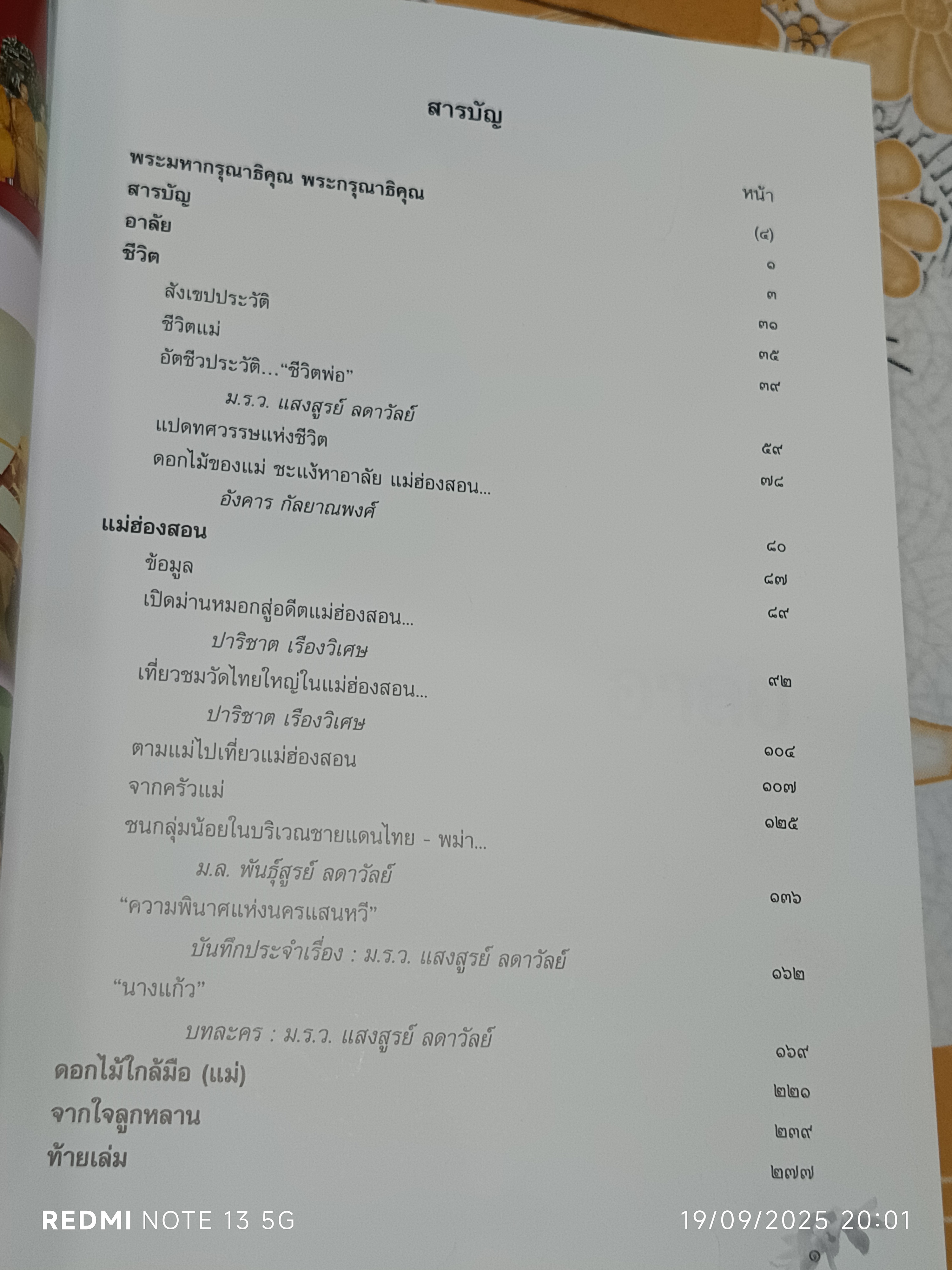 หนังสืออนุสรณ์งานพระราชทานเพลิงศพ นางสุมิตร ลดาวัลย์ ณ อยุธยา **สินค้าหมด**