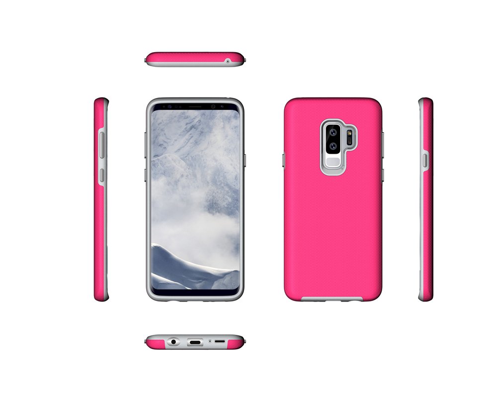 Case Samsung Galaxy S9 Plus G965 #เคสฝาหลังไฮบริด PC+TPU กันกระแทกและผิวกันลื่น