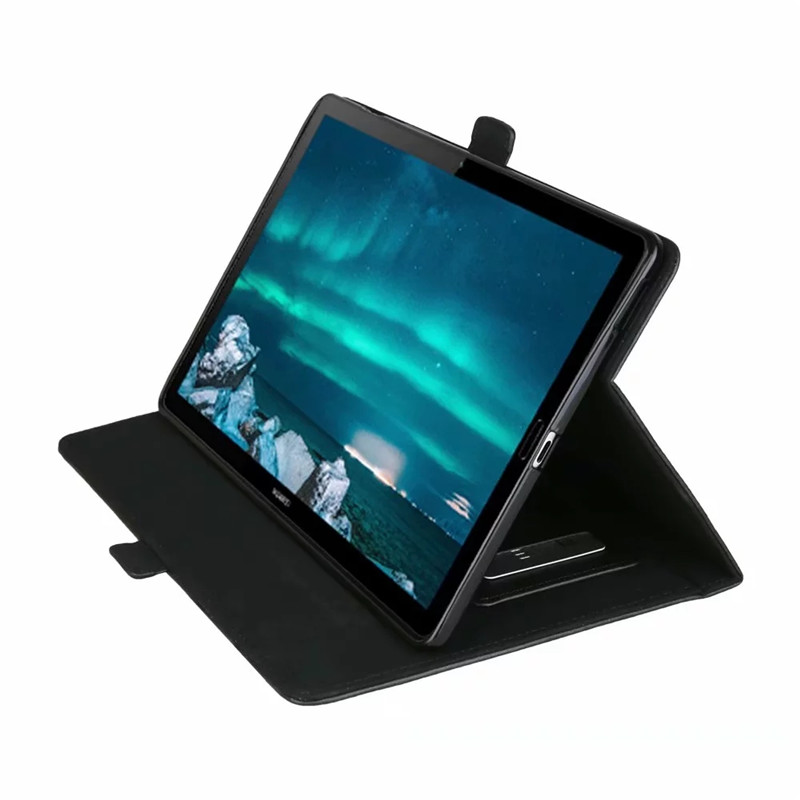 เคส Huawei MediaPad M6 10.8 inch #เคสฝาพับหนัง PU ช่องเสียบการ์ดภายนอกและภายใน Flip Card Slots Stand Leather