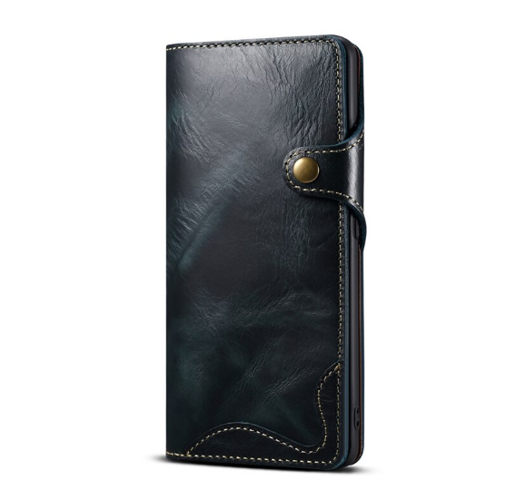 Case Samsung Galaxy S21 #เคสฝาพับหนังแท้พร้อมสายคล้อง Genuine Wallet Leather Phone Cover with Lanyard