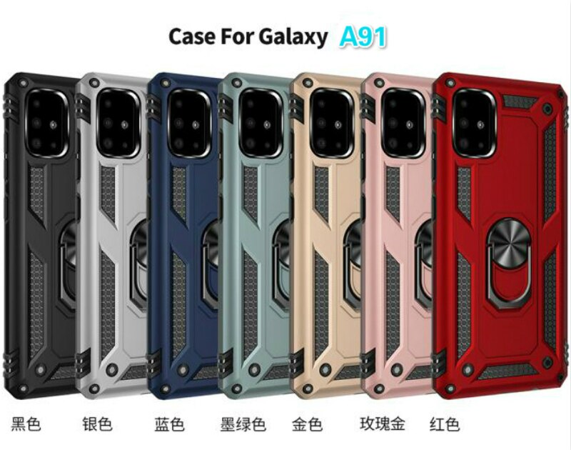 เคส Samsung Galaxy S10 lite #เคสฝาหลัง Hybrid TPU+PC มีแหวนสวมนิ้ว