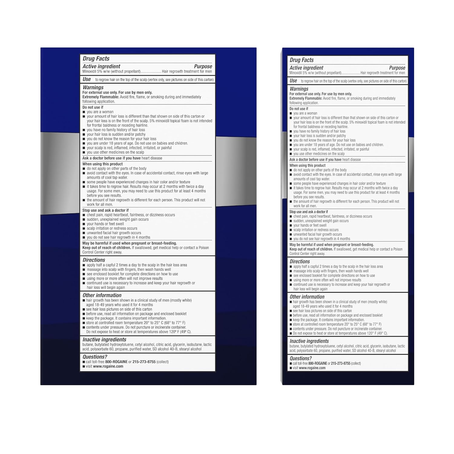 Rogaine® Mens Foam 60g 1 or 3 Count โรเกนโฟม สำหรับผู้ชาย