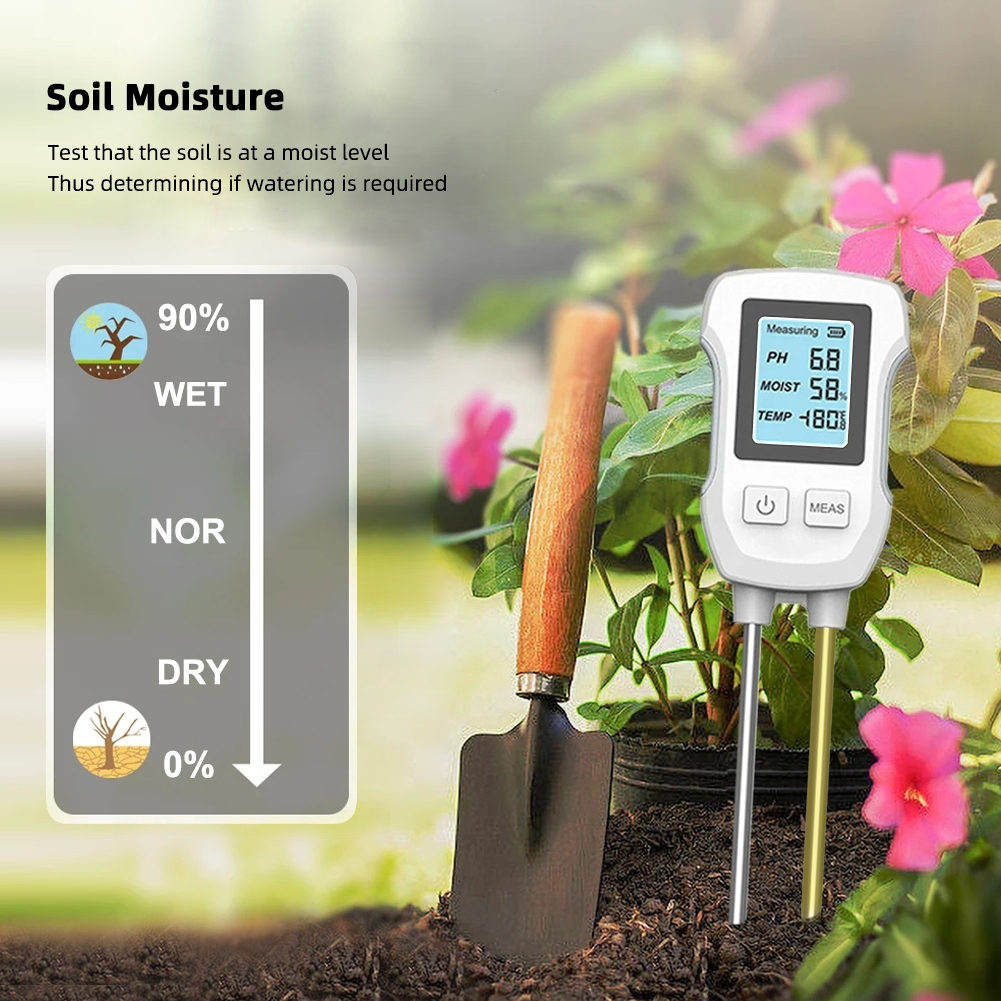 Soil Moisture Test Probe โพรบวัดความชื้นในดิน pH, Temperature, Soil Moisture