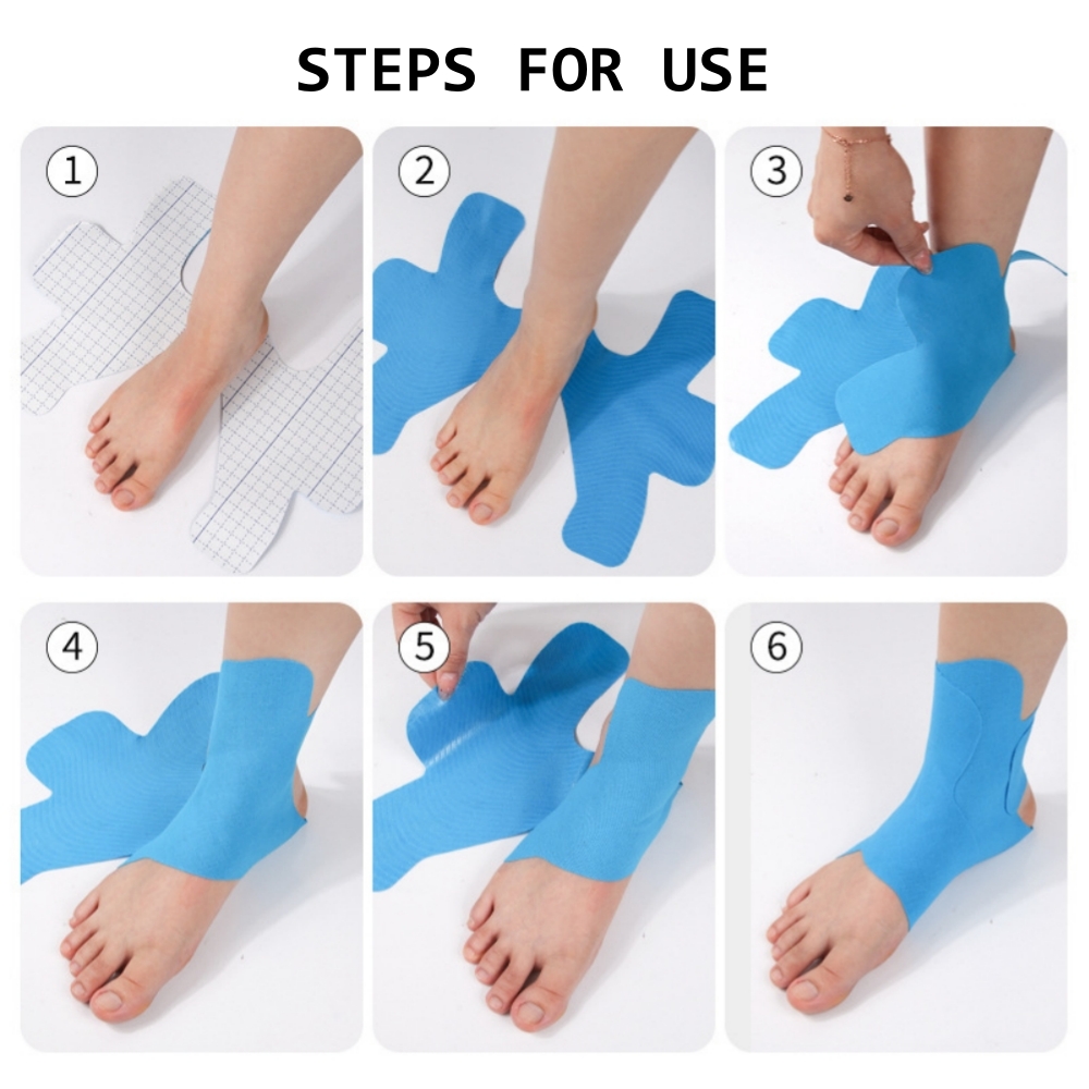 เทปบำบัด เทปติดกล้ามเนื้อ เทปติดข้อเท้า เทปพยุงกล้ามเนื้อ เทปเฉพาะจุด kinesiology Tape (P08)