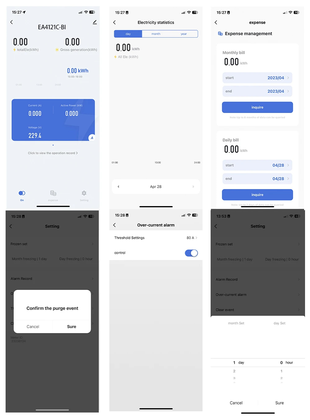 Tuya 80A WiFi 220 V 1 phase smart power meter Energy Meter kWh (Tuya App)