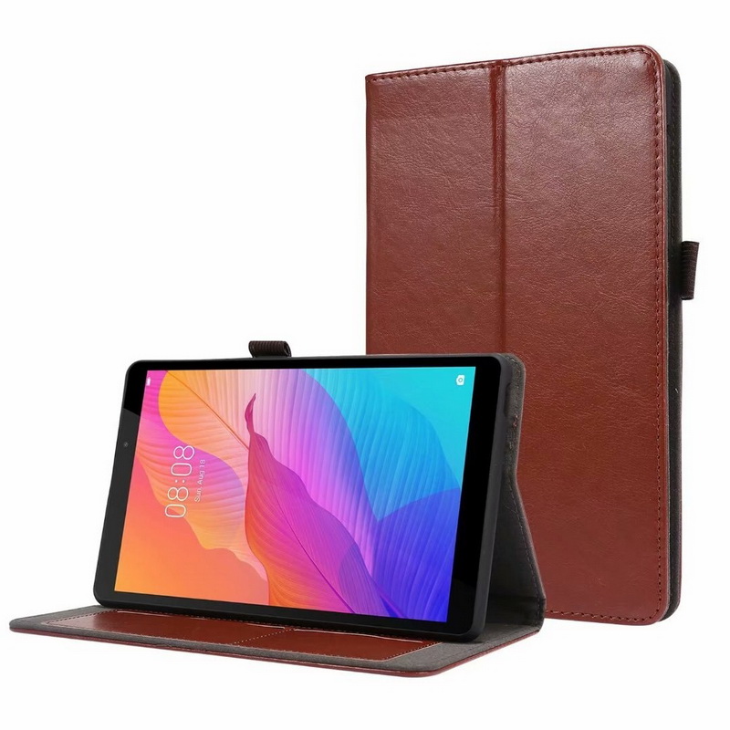 Case Huawei MatePad T8 8 นิ้ว #เคสฝาพับหนัง PU มีช่องเก็บบัตร Flip PU Leather soft cover stand holder