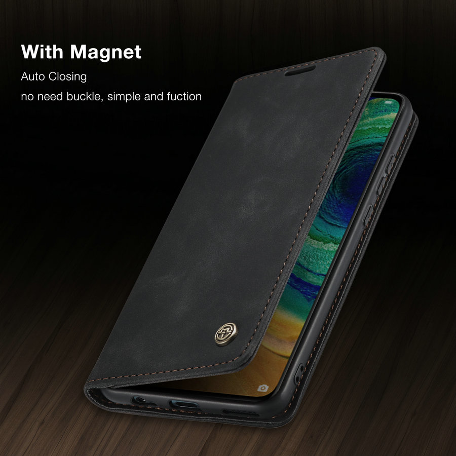เคส Huawei Mate 30 Pro #เคสฝาพับหนังกระเป๋าสตางค์ CASEME Auto-absorbed Leather Wallet