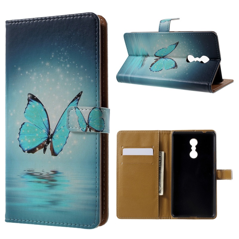เคส Lenovo K6 Note #เคสฝาพับหนัง PU แบบกระเป๋าสตางค์พิมพ์ลายน่ารักๆ ปิดแม่เหล็ก