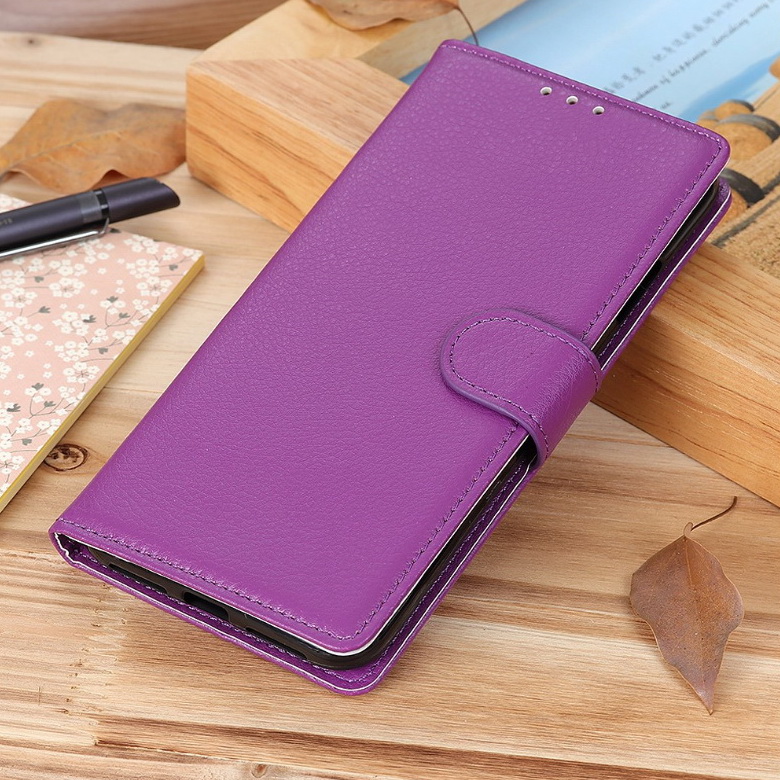 Case OPPO Reno 4 4G #เคสฝาพับสไตล์กระเป๋าสตางค์หนัง PU ผิวลิ้นจี่