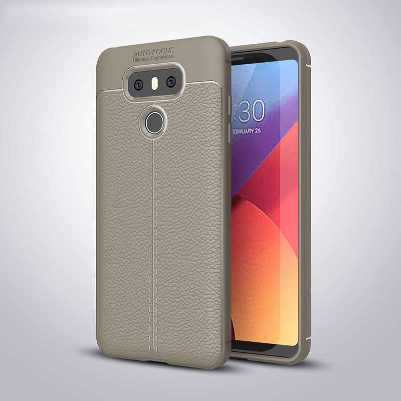 เคส LG G6 #เคสฝาหลัง TPU ผิวลิ้นจี่ช่วยป้องกันลายนิ้วมือและกันลื่นได้ดี