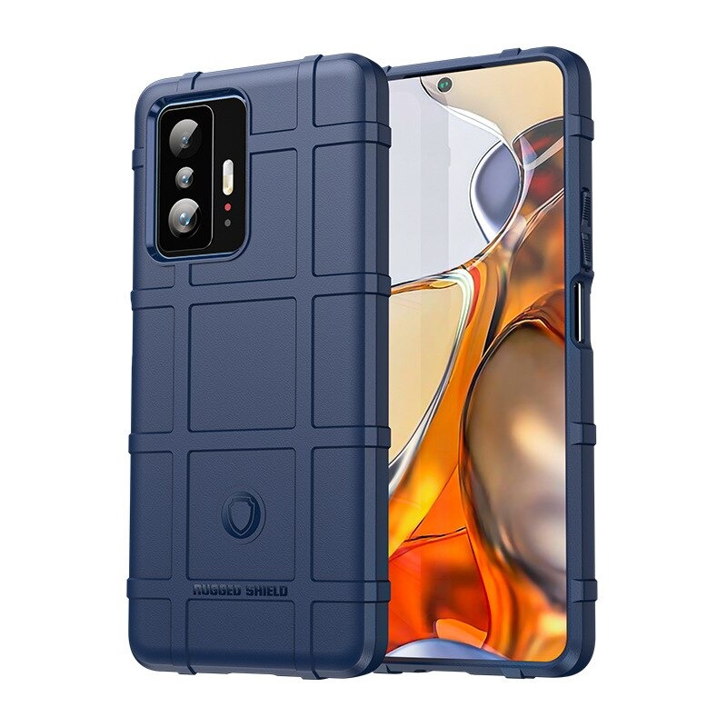 เคส Xiaomi 11T / 11T Pro #เคสฝาหลัง Rugged Shield Series Soft Silicone Shock Absorption Matte กันกระแทก