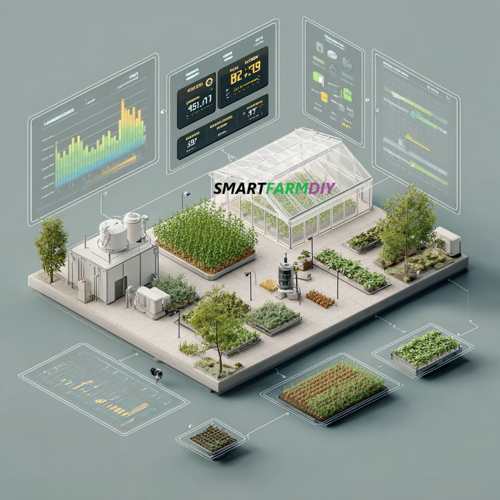 รับออกแบบผังฟาร์มโรงเรือนปลูกพืช แบบ Future Farming (AI Generative Farming#5)