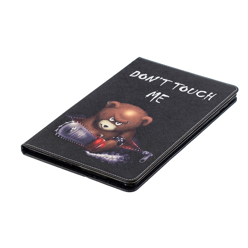 เคส Samsung Galaxy Tab A 10.1 (2019) T510 T515 #เคสฝาพับสไตล์กระเป๋าสตางค์พิมพ์ลายสวยๆ Pattern Printing Magnetic Leather