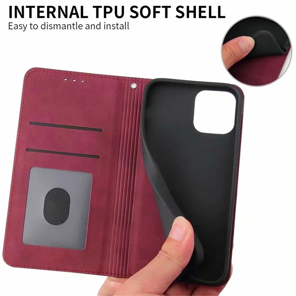 เคส Samsung Galaxy Note 9 #เคสฝาพับหนัง PU มีช่องเสียบ ID บัตรอื่นๆในตัว Geometric Pattern Leather Card Holder Protective