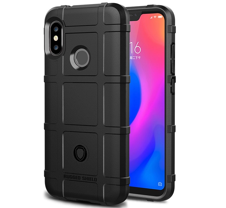 Case Xiaomi Mi A2 Lite #เคสฝาหลัง Rugged Shield Series Soft Silicone Shock Absorption Matte กันกระแทก