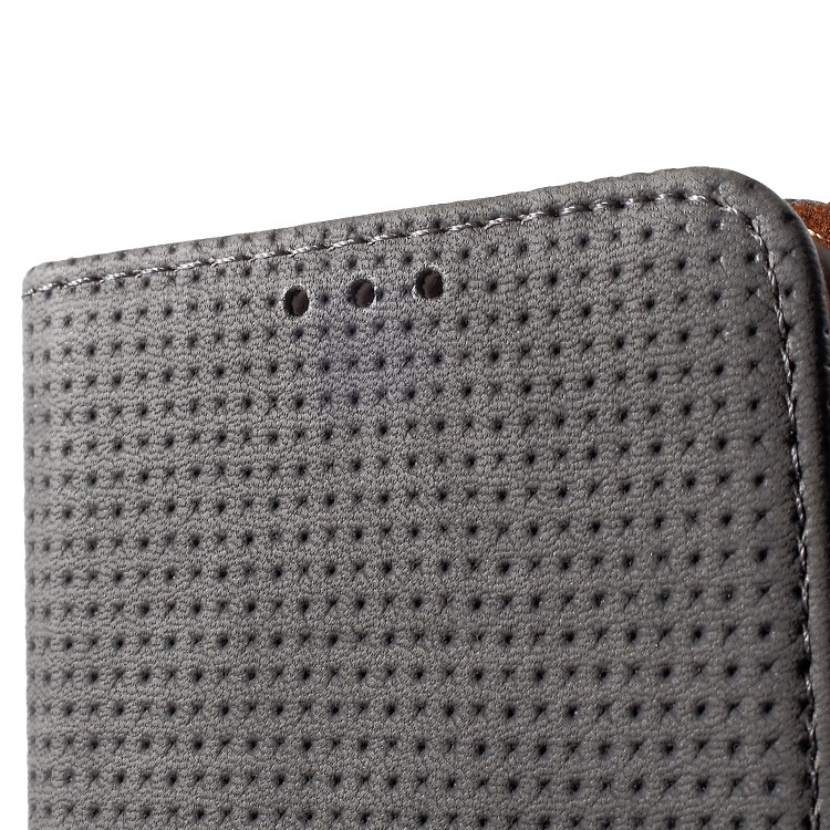 Case Huawei P30 Lite #เคสฝาพับหนัง PU สไตล์ย้อนยุค แบบกระเป๋าสตางค์ Mesh Pattern Retro Leather Wallet